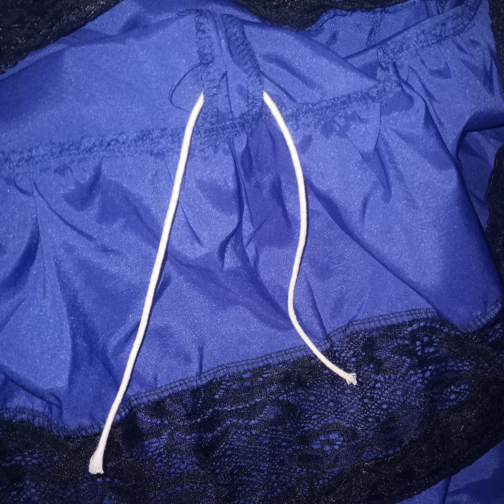 Blue Renaissance/Victorian style cinch skirt - Picture 6 of 11